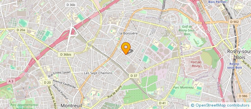 localisation de l'entreprise THE BBQ BROTHERS à MONTREUIL