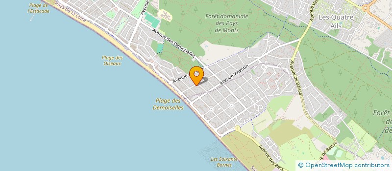 localisation de l'entreprise THE BEACH  SAINT-JEAN-DE-MONTS