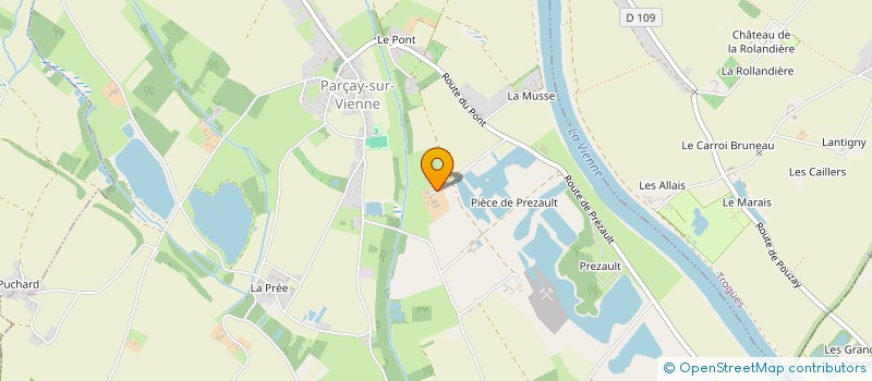 localisation de l'entreprise THE BEAR  PARCAY-SUR-VIENNE