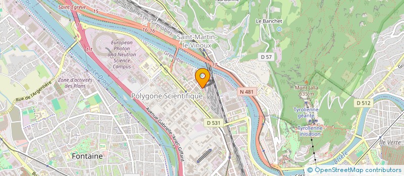 localisation de l'entreprise THE BEAUTY BAR  GRENOBLE