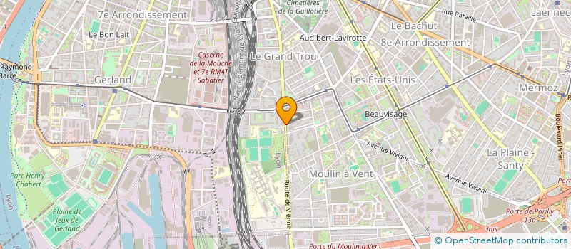 localisation de l'entreprise THE BEAUTY GARDEN  VENISSIEUX