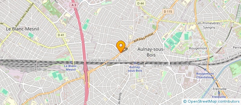 localisation de l'entreprise THE BEAUTY HOUSE à AULNAY-SOUS-BOIS