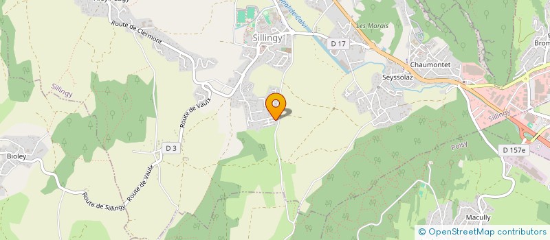 localisation de l'entreprise THE BEES  SILLINGY