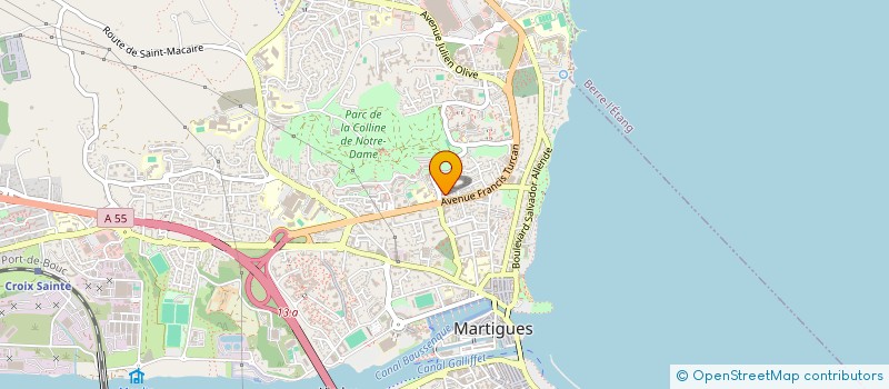 localisation de l'entreprise THE BEGINING START à MARTIGUES