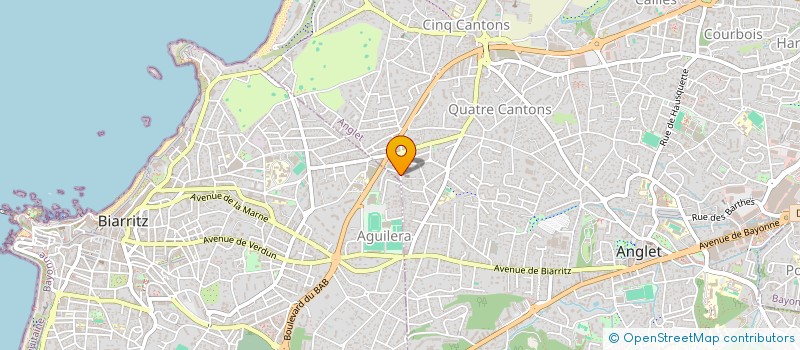 localisation de l'entreprise THE BELMONDO à ANGLET