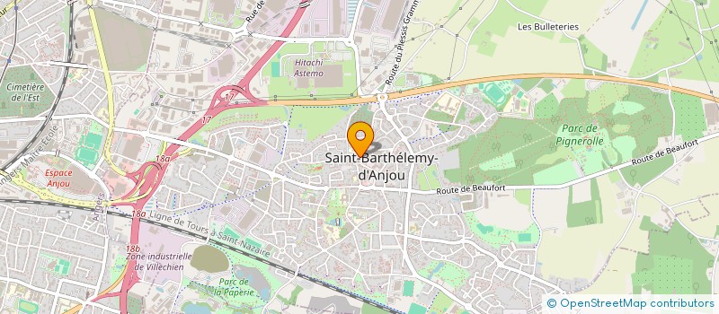 localisation de l'entreprise THE BEST BISTROT à SAINT-BARTHELEMY-D'ANJOU