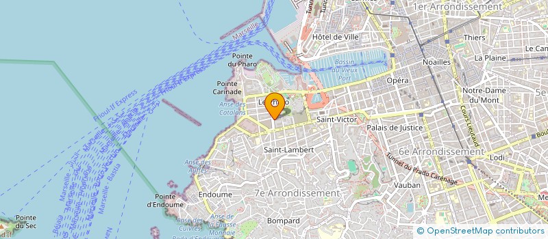 localisation de l'entreprise THE BEST TRAVELS CONCIERGERIE  MARSEILLE