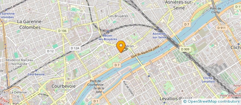localisation de l'entreprise THE BETTER WAY à COURBEVOIE