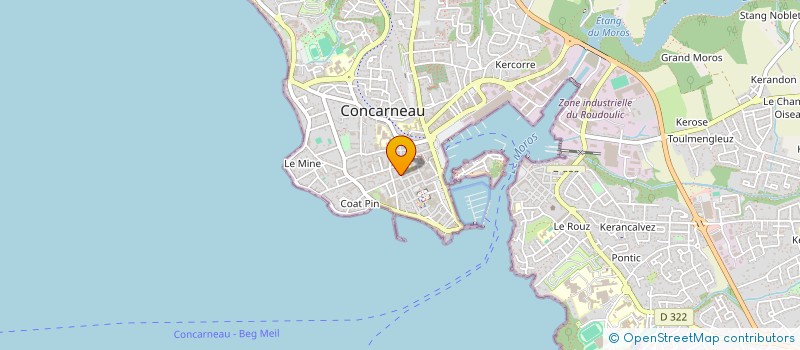 localisation de l'entreprise THE BIG BABOON  CONCARNEAU