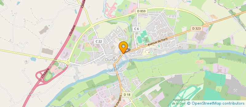 localisation de l'entreprise THE BIKE BROTHERS à DURTAL