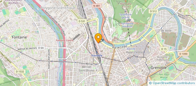 localisation de l'entreprise THE BING BANG R&D à GRENOBLE