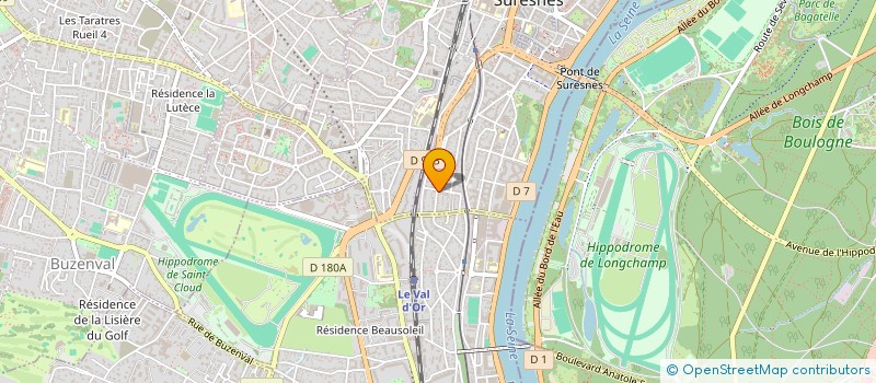 localisation de l'entreprise THE BLOG FACTORY à SURESNES