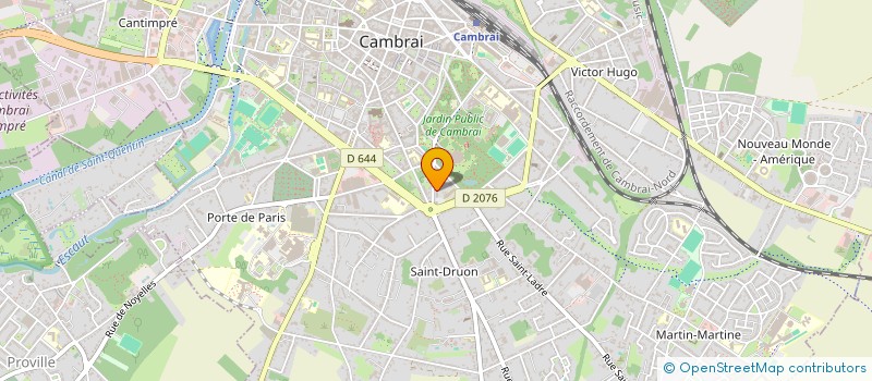 localisation de l'entreprise THE BOOKSHOP à CAMBRAI