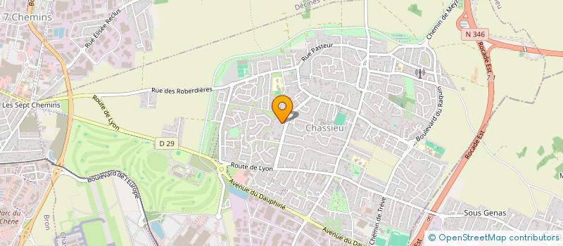 localisation de l'entreprise THE BRUNETTES' SHOW  CHASSIEU