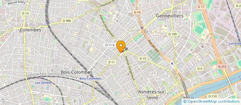 localisation de l'entreprise THE BULLDOG à ASNIERES-SUR-SEINE
