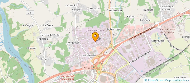 localisation de l'entreprise THE CALL MACHINE  CAUDAN