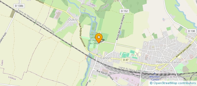 localisation de l'entreprise THE CASTLE CLUB  MEZIDON VALLEE D'AUGE