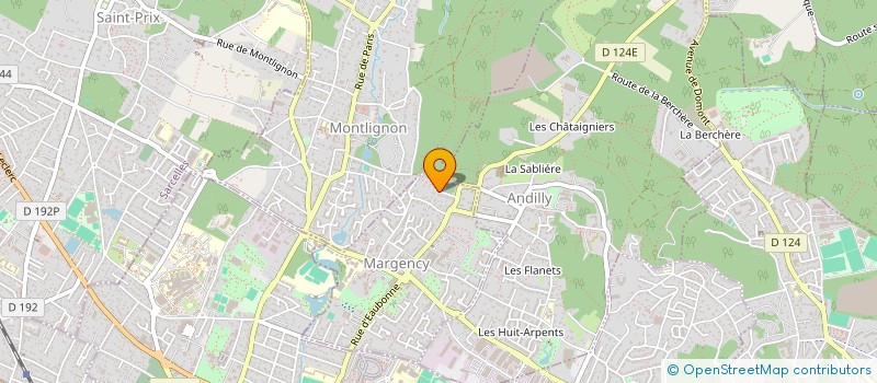 localisation de l'entreprise THE CHAMBONS  MARGENCY