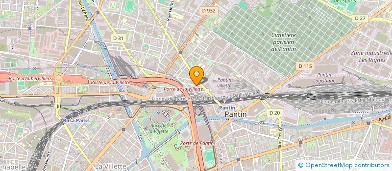 localisation de l'entreprise THE CHERRY PICKERS  PANTIN