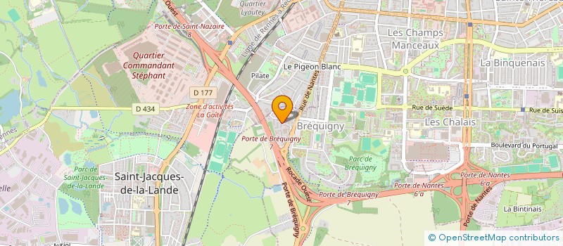 localisation de l'entreprise THE CIRCLE  RENNES