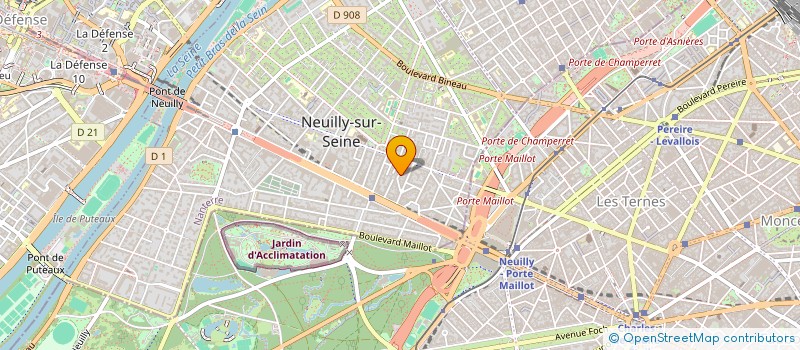 localisation de l'entreprise THE CLIFF HOLDING à NEUILLY-SUR-SEINE