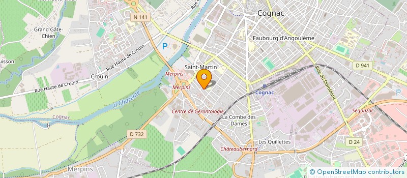 localisation de l'entreprise THE COGNAC SAINTS à COGNAC