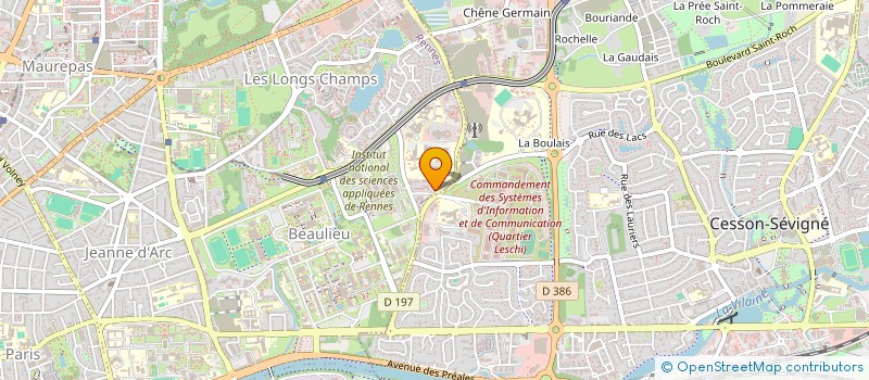 localisation de l'entreprise THE CONSEIL & PRESTATION RENNES à RENNES