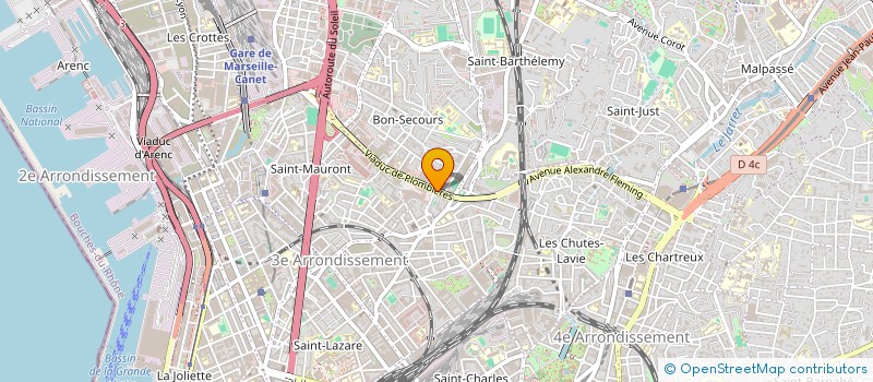 localisation de l'entreprise THE CORNER GRILLADES  MARSEILLE