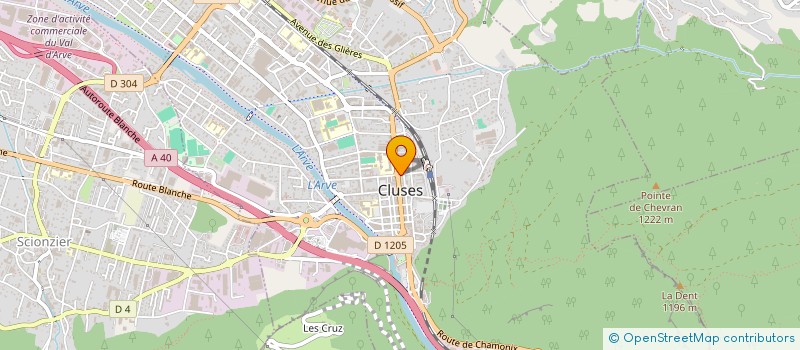 localisation de l'entreprise THE COSY CORNER  CLUSES