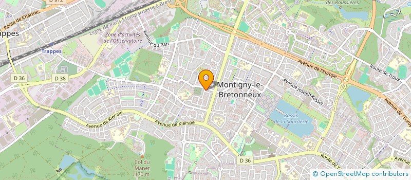 localisation de l'entreprise THE COSY HOUSE  MONTIGNY-LE-BRETONNEUX