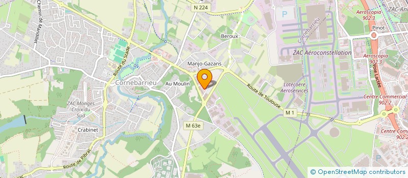 localisation de l'entreprise THE COURT  CORNEBARRIEU