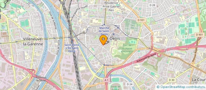 localisation de l'entreprise THE CREPE HOUSE à SAINT-DENIS