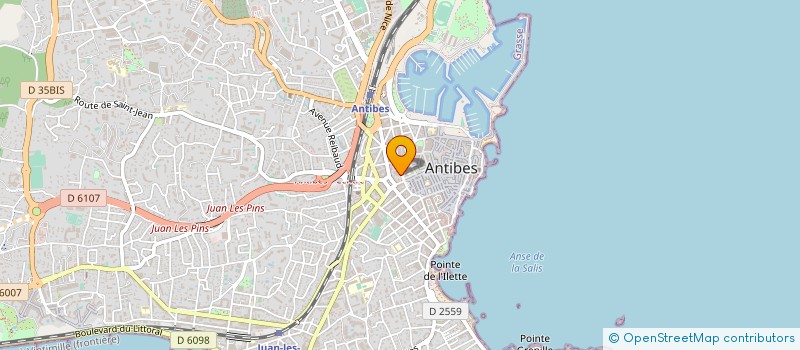localisation de l'entreprise THE CUTTING SHOP à ANTIBES