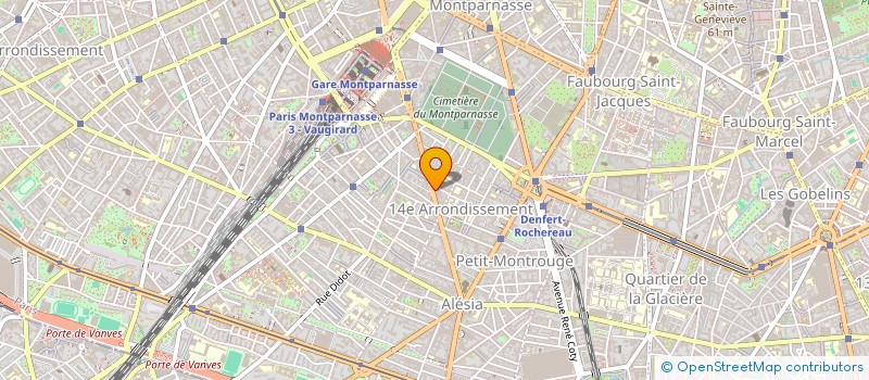 localisation de l'entreprise THE D à PARIS