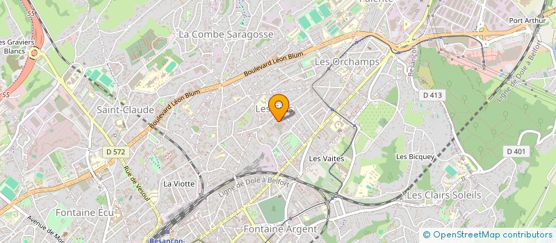 localisation de l'entreprise THE DANCE MONSTER  BESANCON