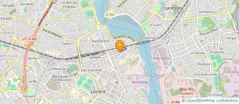 localisation de l'entreprise THE DAY AFTER à LORIENT