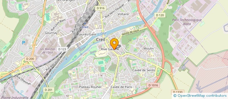 localisation de l'entreprise THE DINNING  CREIL