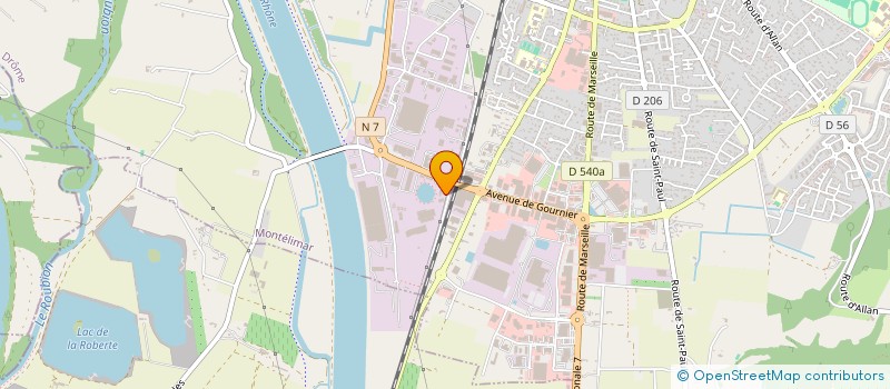 localisation de l'entreprise THE DREAM  MONTELIMAR