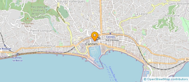 localisation de l'entreprise THE DUKE'S PUB à CANNES