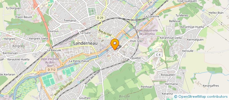 localisation de l'entreprise THE ELT HUB à LANDERNEAU