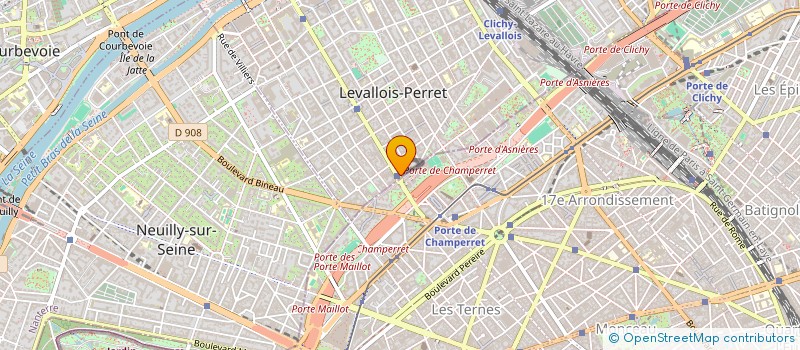localisation de l'entreprise THE END à LEVALLOIS-PERRET