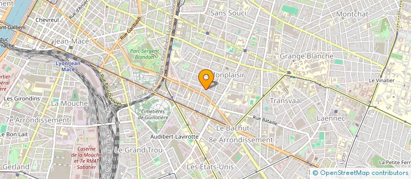 localisation de l'entreprise THE ENGLISH-SPEAKING FAMILIES' GROUP LYON  LYON