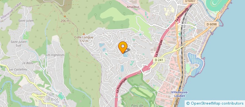 localisation de l'entreprise THE ENGLISH TOUCH  VILLENEUVE-LOUBET