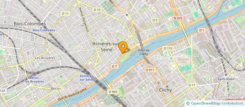 localisation de l'entreprise THE EUROPEAN CELLAR  ASNIERES-SUR-SEINE