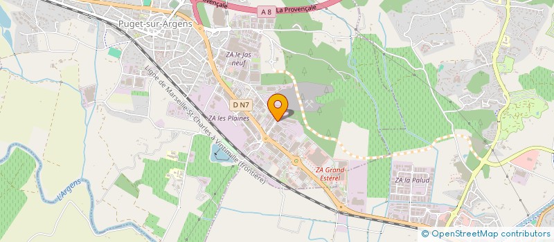 localisation de l'entreprise THE FACTORY GROUP  PUGET-SUR-ARGENS