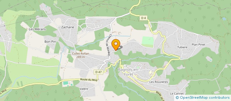 localisation de l'entreprise THE FEMALE SOLUTION  BAGNOLS-EN-FORET