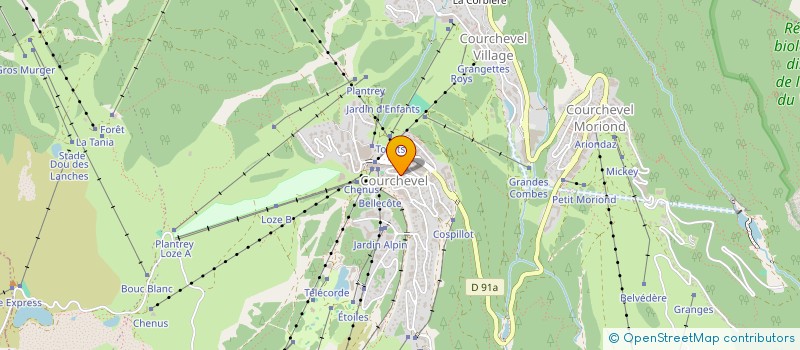 localisation de l'entreprise THE FIFTY CLUB  COURCHEVEL