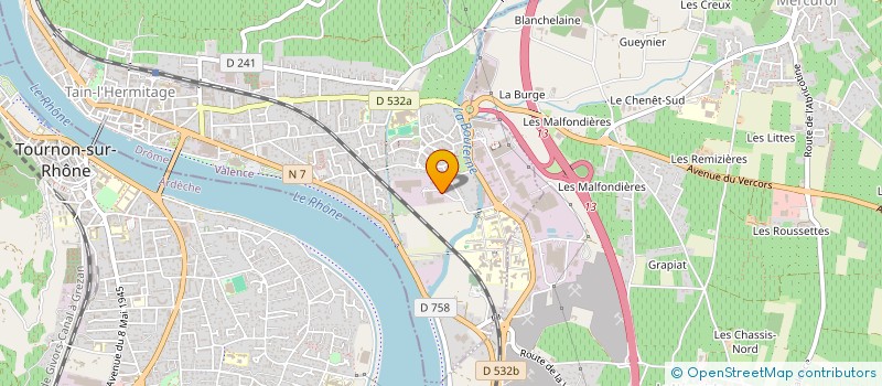 localisation de l'entreprise THE FINE FRUIT COMPANY  TAIN-L'HERMITAGE