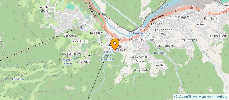 localisation de l'entreprise THE FIRST  LES HOUCHES