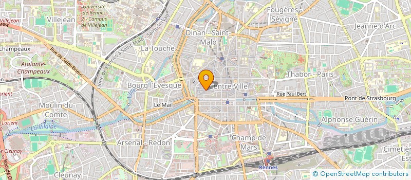 localisation de l'entreprise THE FIRST à RENNES